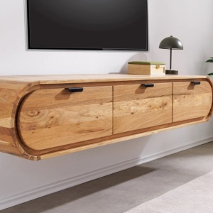 Comoda suspendata din lemn de salcam ORGANIC 160cm - Img 6