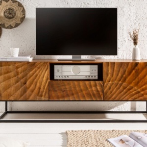 Comoda TV din lemn Scorpion 160cm Mango maro - Img 3