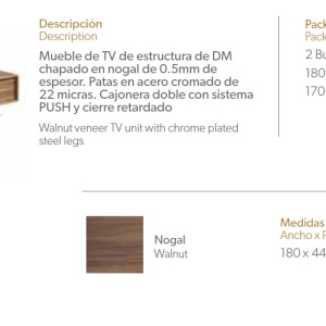 Comoda TV eleganta design LUX Goblen AC-GOB-N5806 - Img 6