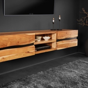 Comoda TV suspendata din lemn design industrial Amazonas 160cm Salcam - Img 7