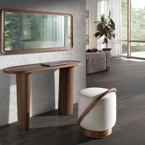 Consola design LUX Oval Walnut - Img 4