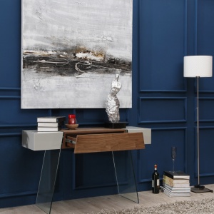 Consola eleganta design LUX Gorgeous, gri perla AC-HC-ST-001 - Img 7