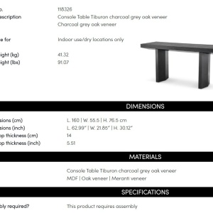 Consola moderna design LUX Tiburon - Img 2