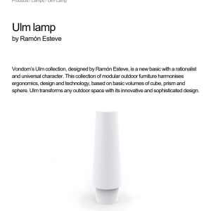 CORP DE ILUMINAT LED DECORATIV ULM LAMP VONDOM - Img 8