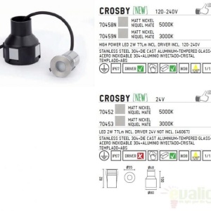 Corp exterior incastrabil IP67 LED warm light Crosby 70459N 55785 universul-luminii.ro