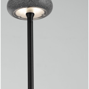 Corp iluminat exterior decorativ cu tarus CAMI H-110cm, ciment negru - Img 7