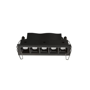 Corp incastrabil tavan fals cu 5 spoturi LED SWAN negru NVL-9232127 83675 universul-luminii.ro