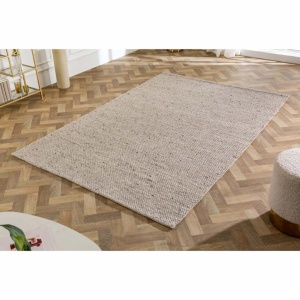 Covor WOOL 240x160cm gri argintiu din lana