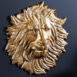 Decoratiune perete WILDLIFE LOWE 60cm auriu A-43953 VC - Img 5