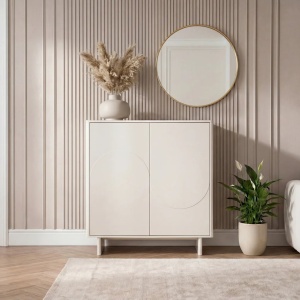 Dulap cu blat ceramic SAVOY 130cm alb