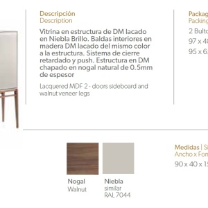 Dulap elegant design modern Platin AC-CP1709-F - Img 2