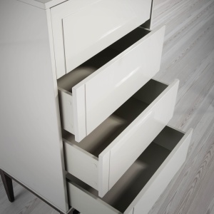 Dulapior elegant cu 4 sertare, design modern Platin AC-CP1709-A - Img 10