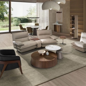 Fotoliu cu design modern piele naturala Black - Img 7