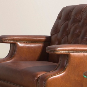 Fotoliu design italian, Piele Naturala, Chesterfield 5163 - Img 3