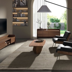 Fotoliu elegant design italian Black-Walnut - Img 8