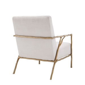 Fotoliu elegant design LUX Antico panama natural-auriu 113414 HZ - Img 4