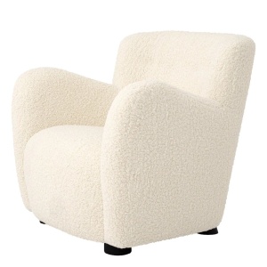 Fotoliu LUX design elegant Bixby, Faux shearling - Img 4