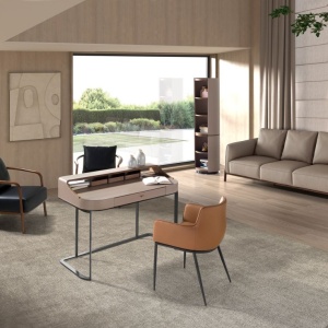 Fotoliu LUX design italian, Piele Naturala, Black - Img 7