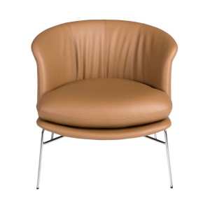 Fotoliu LUX design italian, Piele Sintetica Maro - Img 5