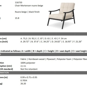 Fotoliu modern design LUX Mortensen - Img 2
