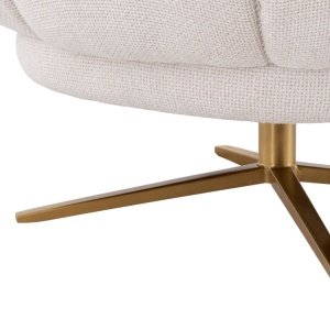 Fotoliu modern pivotant design LUX Sunset, Lyssa off-white - Img 9