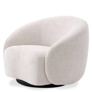 Fotoliu pivotant design elegant LUX Amore, lyssa off-white 116070 HZ