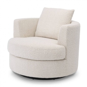 Fotoliu pivotant design elegant LUX Felix, crem 113960 HZ