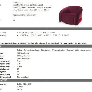Fotoliu pivotant design elegant LUX Novelle - Img 2