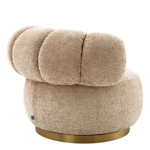 Fotoliu pivotant design elegant LUX Phedra, Lyssa sand - Img 3