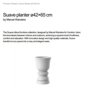 GHIVECI / JARDINIERA DE FLORI SUAVE 42x65cm Vondom - Img 6