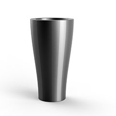 Ghiveci plante design decorativ modern interior / exterior CURVADA mini 14x28cm