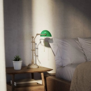 Lampa de birou din alama design clasic Banker - Img 3