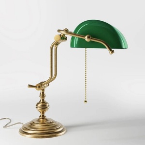 Lampa de birou din alama design clasic Banker - Img 6