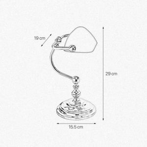 Lampa de birou din alama design clasic Small Banker - Img 2