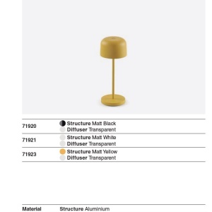 Lampa de exterior portabila IP54 MAVIS 200 alba - Img 6