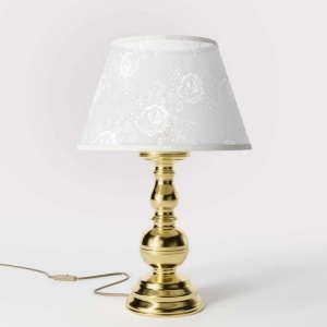 Lampa de masa clasic elegant din alama masiva Flemish - Img 3