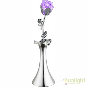 Lampa de masa decorativa, trandafir cu iluminat LED RGB JIMMY 28112 GL 62095 universul-luminii.ro