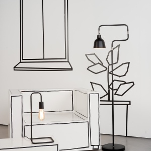 Lampa de masa design modern London negru LONDON/T/B 174535 universul-luminii.ro
