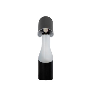 Lampa de masa din otel cu suport pentru creioane Black and White - Img 5