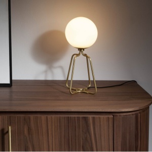 Lampa de masa eleganta design minimalist Golden