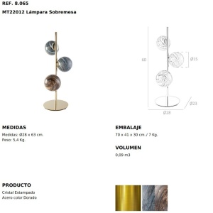 Lampa de masa eleganta design minimalist Sphere 213155 universul-luminii.ro