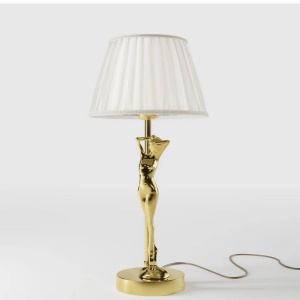 Lampa de masa figura feminina din alama Donne - Img 2