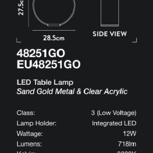 Lampa de masa LED deosebita design modern Belle 147955 universul-luminii.ro