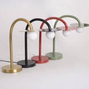 Lampa de masa LED design minimalist ENIGMA, auriu periat 143925 universul-luminii.ro