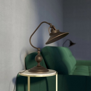 Lampa de masa stil industrial din alama personalizabila Alice - Img 3