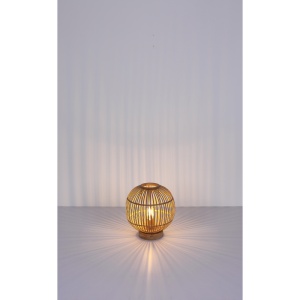 Lampa de masa stil natural bambus HILDEGARD 203315 universul-luminii.ro
