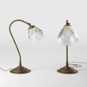 Lampa de masa stil neoclasic din alama si sticla Elide - Img 11