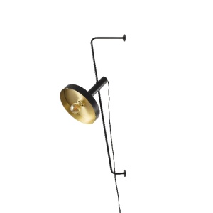 Lampa de perete design modern WHIZZ negru/auriu 91905 universul-luminii.ro