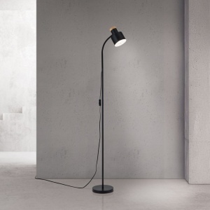 Lampa de podea cu spot directionabil Gili negru mat - Img 7