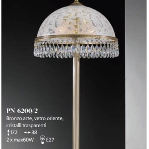 Lampa de podea design clasic realizata manual din alama si Cristal Scholer 6200 105245 universul-luminii.ro